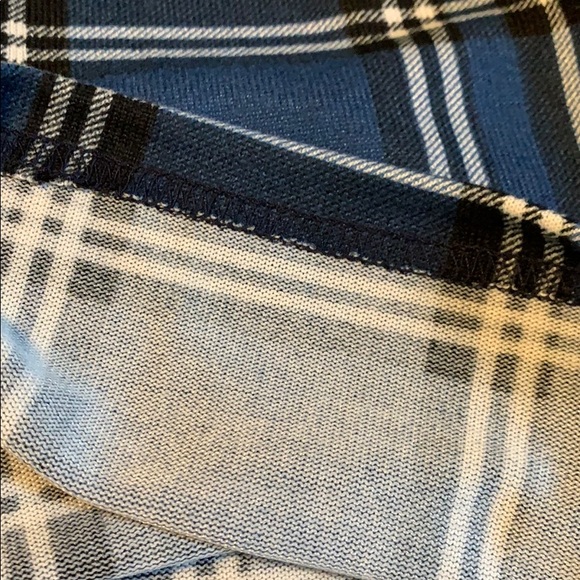 ❌DONATED❌Navy Blue Preppy Tartan Plaid Pattern Mini Skirt - Picture 6 of 10